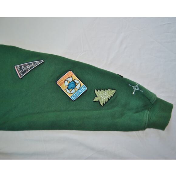 Mr.Beast Hiking Club Crewneck Sweater Green - Picture 4 of 10